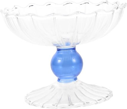 COLLBATH Bol Verre Transparent Pour Fruits Et Snacks Coupe Pour Salon Vaisselle Décorative Pratique Facile à Nettoyer Pour Service De Salade Et Friandises