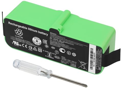 2600mAh Robot Aspirador Batería Compatible con iRobot Roomba 615 677 680 675 681 685 690 691 695 696 895 896 980 Robot Vacuum Cleaner 379639 379642 616398 379638 379641 Battery 14.4V