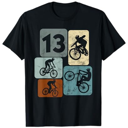 13 anni Ciclisti per ragazzi 13 ° compleanno Bike Mountain Maglietta