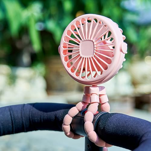 Pomberi Stroller Fan, Octopus Stro-ller Fan, Pram Fa-n Clip On Stroller, 360° Rotate Flexible Tripod Handheld Cooling F-an, For Stro-ller Handlebars, Fitness, Bike, Camping, BBQ