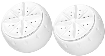 Veemoon 2pcs Portable Mini Washing Machine Compact Washer with Suction Cup Efficient Laundry Tool for Travel Dormitory and Home Use Smart Control for Easy Operation
