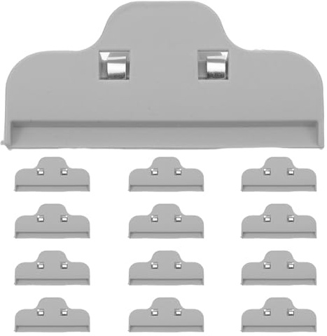 Gadpiparty Lot de 20 pinces de fermeture pour sacs alimentaires - Pinces de conservation étanches à l'humidité - de fermeture pour sachets de chips et autres en-cas frais, à utiliser au