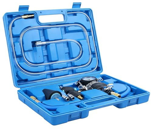 Halorin Comprobador de sistema de refrigeración para purga de aire, para uso profesional en cambios de refrigerante y procesos de prueba, color azul