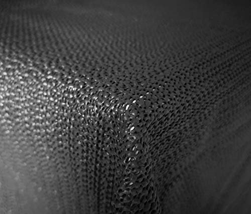 Gartentischdecke WETTERFEST Tischdecke Anti RUTSCH Eckig,Rund 4 Farben (130x160, Schwarz)