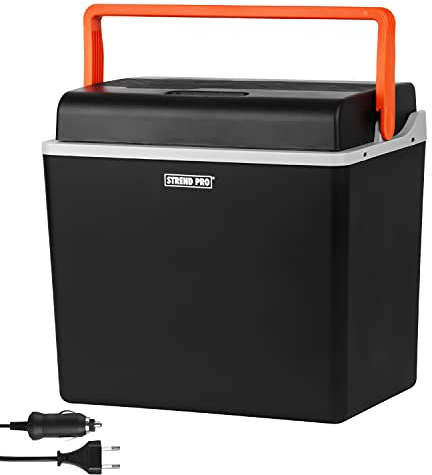 STREND PRO Kühlbox Elektrische für das Auto und Camping 30L, 12v / 230v, Kühlt und Wärmt-Funktion, Kompressor Kühlschrank/Kühltasche mit ECO Mode, Ideal für Camping und Travel-geräuscharm und leicht