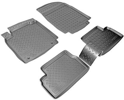 Recambo 3D Gummi Fussmatten passend für NISSAN Micra | K12 | BJ 2003-2010 | passgenau + Rand