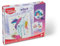 Maped CREATIV - Ausmal-Set AQUA'ART - Einhorn - inkl. 10x Aquarell-Stifte und 3x Vorlagen auf Metallic-Tafeln