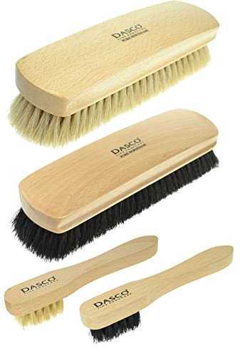 Dasco Großes Rosshaar-Schuhbürsten-Set