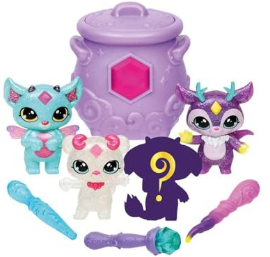Magic Mixies Mixlings Sparkle Magic Mega 4 Pack, Magic Wand Reveals Magic Power, For Kids Aged 5 and Up, Multicolor, 3.05 x 2.97 x 3.33 inches