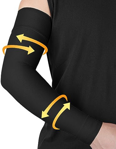 beister Medizinische Kompression Arm Sleeve Damen & Herren (1 Stück), 20-30 mmhg Kompressionsärmel mit Gepunktetem Silikonband, Ellbogenbandage, Armbandage für Krampfadern, Lymphödem, Arthritis.