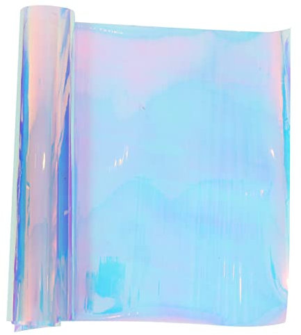 Beavorty Rainbow Iridescent PVC Film Glänzender Transparenter Stoff Für -handtaschen Schmuck Und Bekleidungsprojekte Nähmaterial Für Bastelarbeiten
