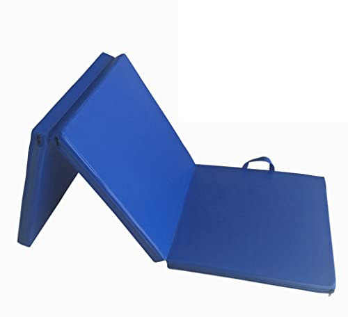 Turnmatte Weichbodenmatte 5cm Dicke PU Falt-Gymnastikmatte, Wasserdichtes Und Rutschfestes Dreifach Gefaltetes Sportrollpad, 180 X 60 cm (Size : 180x60x5cm)
