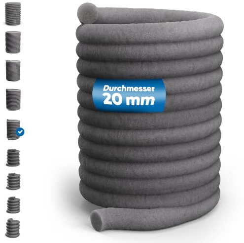 Bauhandel24-15m PE Rundschnur Ø 20 mm, Dichtschnur für Fugen, Fugenfüllprofil rund, Fugendichtband, Hinterfüllschnur, Füllschnur, Schlauchdichtung