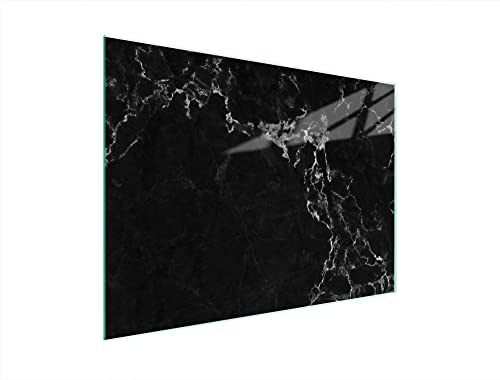 DarHaus Tabla de cortar de cristal, tabla de cocina de vidrio, tabla de vidrio para cortar y servir alimentos, cubierta para la placa de cocina, medidas 40 x 30 cm, MÁRMOL