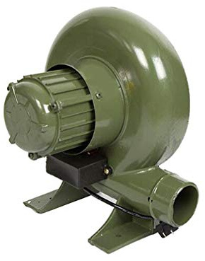 Schmiedegebläse für Grill, elektrischer Ventilator aus Gusseisen 220V, Kupfermotor, energiesparend, für Picknick im Freien, industrielle Verbrennung, aufblasbare Bögen, Gebläse powera