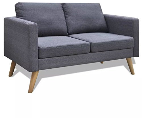 GuyAna Sofa 2-Sitzer Stoff Dunkelgrau Schlafsofa Mit Bettkasten Kleines Sofa FüR Jugendzimmer