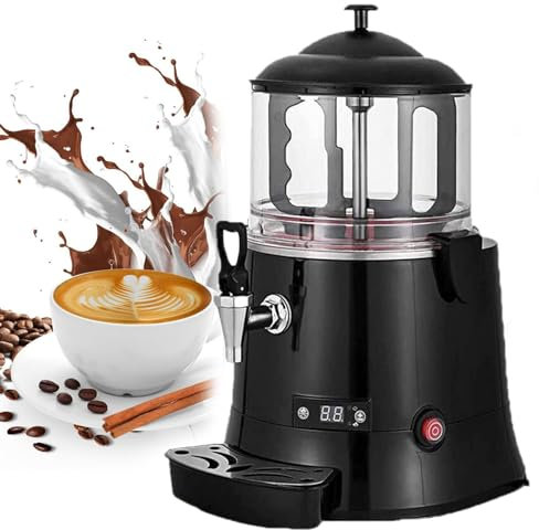 ROGHA Machine à Chocolat Chaud Commerciale, Distributeur de Chocolat Chaud électrique, Machine de Fabrication de Chocolat Chaud à Réglage 30~90 ℃,5L