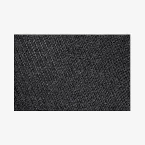 Waterhog Washable Indoor Outdoor Door Mat Gradient Charcoal 55 x 85 cm | Heavy-Duty Dirt Trapper, Non-Slip Rubber Backing, Front Door & Entrance Mat, Absorbent, Made in Europe