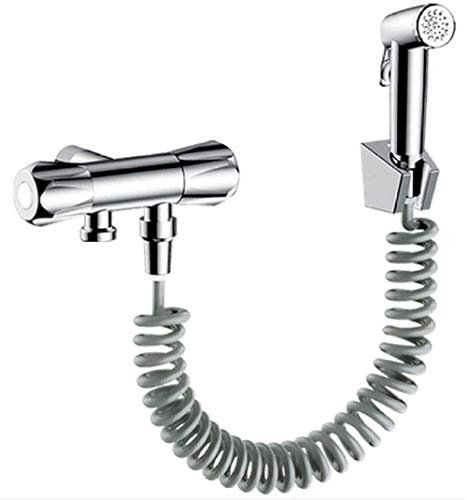 Handsprüher-Set HandheldKitSprayer-Set Edelstahl-Stoffwindel-Sprüher-Wasserhahn – Toiletten-Sprühpistolen-Set, Toiletten-Begleit-WC, Badezimmer-Reinigung, Spülung, Waschmaschine, Booster, Noz