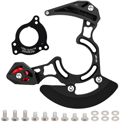SWTHM Fahrradkettenführung für ISCG05, 32-38T Mountainbike-Kettenführung ISCG03 Fahrradkettenschutz, CNC-Aluminiumlegierung, Kettenschutz für die meisten Fahrräder, Rennräder, Mountainbikes