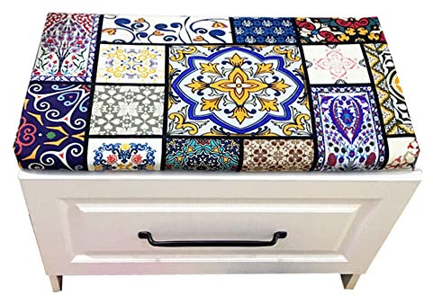 Sitzpolster für Innenmöbel, Erkerfenster, Sitzkissen mit dickem, langem Sitzkissen, weich und waschbar, Stuhlkissen für Schuhe, Bank, Esszimmerstuhl, Holzstuhl, Garten, 80 x 40 x 5 cm