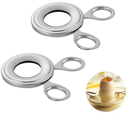 Garneck Egg Cracker Opener Tool 2pcs Egg Separator Egg Topper Egg Scissors Egg Shell Opener Kitchen Gadgets for Peeling