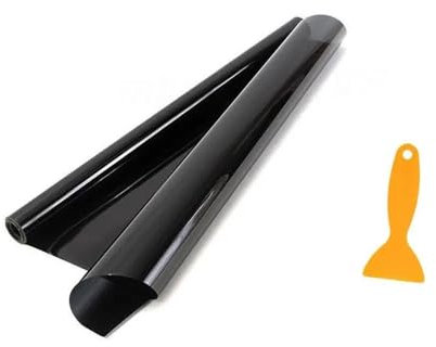 WANGSHAOWEI TöNungsfolie Auto 100x50cm 5% VLT Autofenstertönung Professionelle dunkle Rauchschwarzfolie Ungeschnitten Scheiben TöNungsfolie Auto