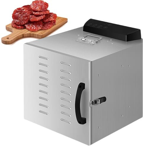 vnmudzeo Deshidratador De Alimentos DoméStico PequeñO De 6/8 Capas De Acero Inoxidable, para Golosinas Y Galletas para Perros,6Layer-220V