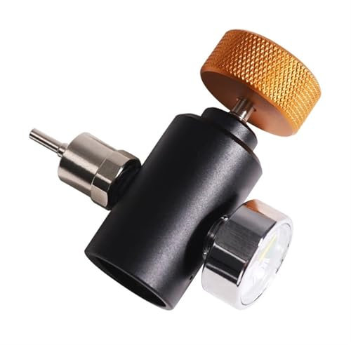 ATUMY Heimbrau-Sets Druckminderer Co2 Tank Lade Adapter CO2 Patrone Refill Adapter Stecker Einstellbare Regler Für Küche Hause Brauen Bier Fass(CGA320)