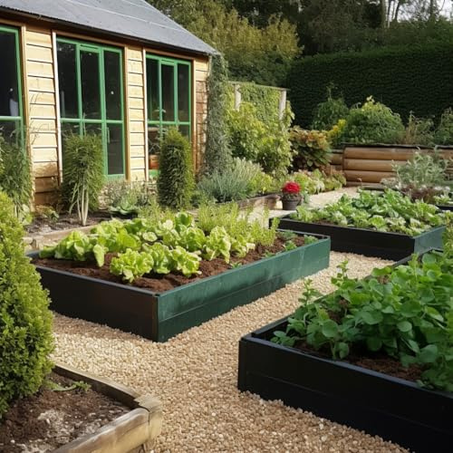 GardenSkill Raised Garden Bed 300mm High | Modular Extendable Outdoor Raised Vegetable Planter Kit | Allotment Veg Plant Box Frame for Strawberry Tomato Brassica Salad Herb Flower (2.5x1.25x0.3m H)
