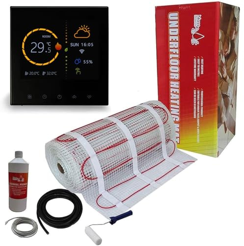 Nassboards Premium Pro Electric Underfloor Heating mat kit 200w per m² - Red Box