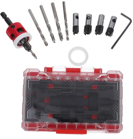 Garneck Kit De Brocas Avellanadoras Herramientas Para Carpintería Juego De Taladros Para Resistente