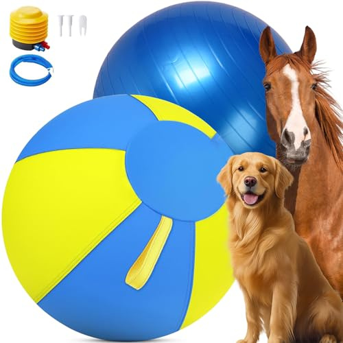 25 Inch Herding Ball for Dogs with Durable 1000D Oxford Cover - Heavy Duty Interactive Toy with Handles for Agility Training, Anti-Burst Ball for Australian Shepherds, Border Collies, Large Breeds