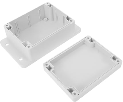 FUTUREORYY Outdoor Plastic Junction Box with Flame-retardant Thick Ears Monitor Terminal Enclosure for Lithium Battery Protection Easy Install Electrical Terminal Box