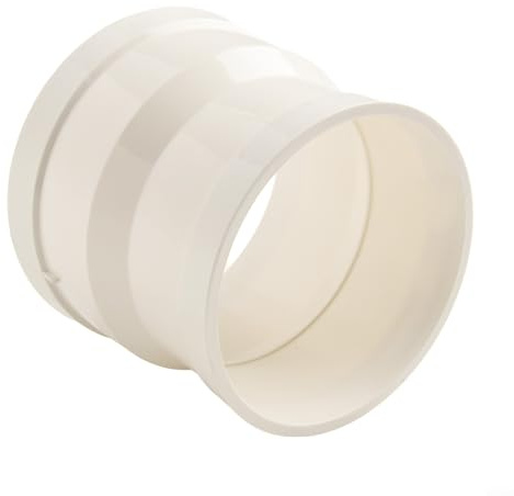 Pipe Fan Conversion Joint for Range Hood Exhaust Pipe Reducer 125mm to 110mm Plastic Duct Adapter for Ring Exhaust