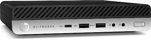 HP Mini PC Ordenador de Sobremesa EliteDesk 800 G5, Procesador Core i7‑9700, RAM 32GB, SSD 512GB, Win 11 Pro (Reacondicionado)