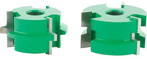 Grizzly Industrial C2310 - Shaper Cutter - 1/4 Tongue & Groove Set, 1/2 Bore