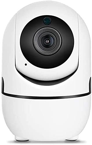 Telecamera Motorizzata Wi-Fi, Mini videocamera sicurezza interno registratore 360 gradi, 1080P, ipcamera Infrarossi, Sensore di Movimento lunga distanza, Audio a due vie, Controllo neonato tramite app