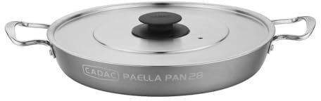 Cadac Safari Chef Paella Pan With Lid 28cm Stainless Steel