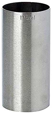 We Can Source It Ltd - 175ml Stainless Steel Thimble Bar Measure CE Marked - Legal Spirit Optic Jigger Shot Measure for Wine and Cocktails - Straight Sided Mixology Tools for Bars, Pubs & Restaurants