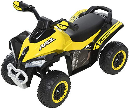 HOMCOM No Power Ride on Car Toddler Kids Walker Foot To Floor Slider w/Music Lights for 18-36 Months Yellow