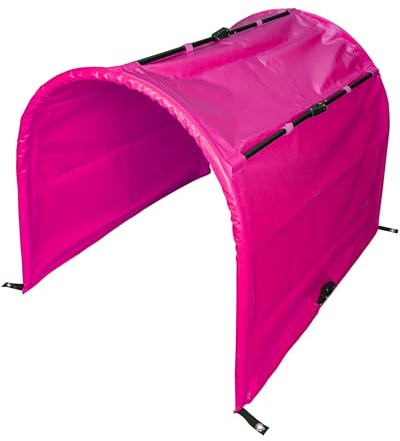 SPORTIKEL24 Hoopers - Túnel sin base, 1 m de largo, diámetro de 80 cm, color rosa, plegable y fijable, compatible con VDH y resistente a la intemperie