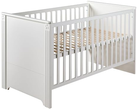 roba Kombi-Kinderbett 'Maxi', 70x140 cm, 3-fach höhenverstellbar, umbaubar zum Juniorbett, weiss, 2.0 Anzahl