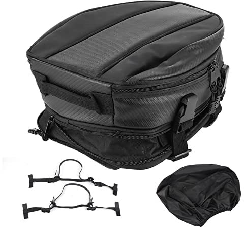 Bolsa de asiento trasero para motocicleta, asiento trasero impermeable, casco, cola, bolsas de equipaje, caja, bolsa trasera, asiento impermeable