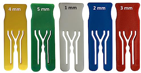 ABSTANDSHALTER, VERGLASUNGSKLÖTZE AUS VOLLMATERIAL SPACER GL | Länge x Breite 70 x 25 mm | BEFEST24® Made in Germany (Blau, 2 mm)