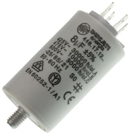 SOS Accessoire Condensateur 8MF 450V pour Sèche-linge AS0030666, 6531420 2I MARCHI, AEG, ARCTIC, ARDO, ARISTON HOTPOINT, ARTHUR MARTIN, ARTHUR MARTIN