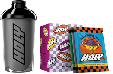 HOLY Iced Tea Starter Set - 2x7 Sorten mit natürlich-fruchtigem Geschmack - Zuckerfreier Eistee mit Antioxidantien - Vegan & auf echter Teebasis - 100% natürliche Fruchtaromen