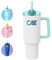 OISIZ Gobelet Thermique avec Poignée et Paille,1200ml/1.2L Bouteille d'Eau Isolée en Acier Inoxydable,Gobelet de voyage,thermos gourde tumbler bouteille pour, le bureau,couvercle sip ou swig