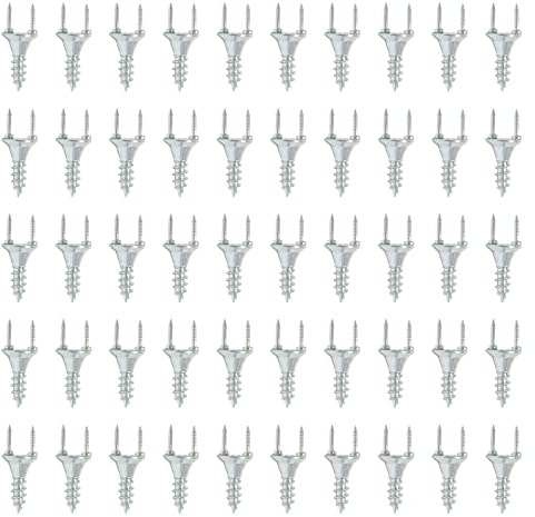 Haoyull 50 piezas de madera maciza rodapiés sin costuras clavos doble cabeza autorroscantes pies línea clavos invisibles tornillos de seguridad