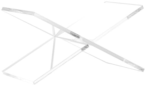 Transparenter Buchständer, Notenhalter, Buchständer, Rezeptablage, Küche, verstellbar, Leseständer offen, Buchhalter zum Lesen im Bett, multifunktionaler Book-Stand
